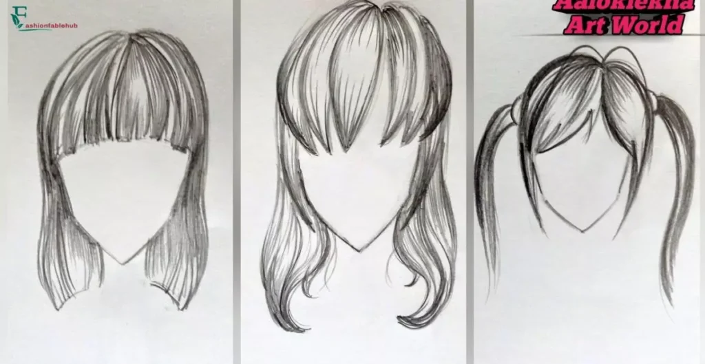 draw hair for beginners
