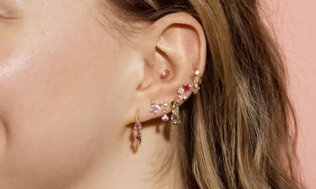 What piercings can I wear a flat back earring in?